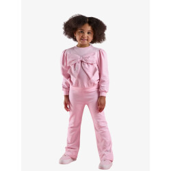 ADee Meisjes joggingpak flared luna pink fairy