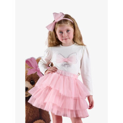 ADee Meisjes set tulle rok mackenzie snow white