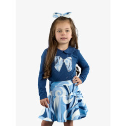 ADee Meisjes set rok nellie heritage navy