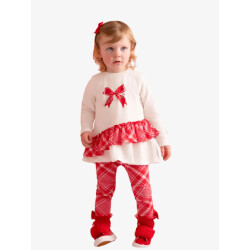 ADee Meisjes baby set legging kiara snow white
