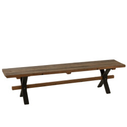J-Line Bench vintage wood brown