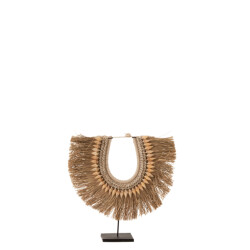 J-Line Necklace+stand dora shells/seagrass beige small
