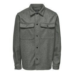 Only & Sons Onsash ovr woolen look pkt ls shirt oud