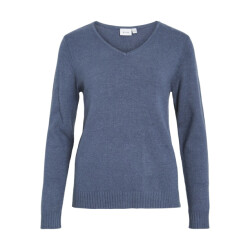 Vila 14042769 viril v-neck l/s knit top noos