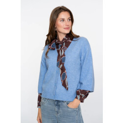 Geisha 54532-14 625 cardigan v-neck 3/4 sleeves blue
