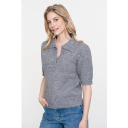 Geisha 54540-14 925 pullover v-neck lurex & secq grey/silver