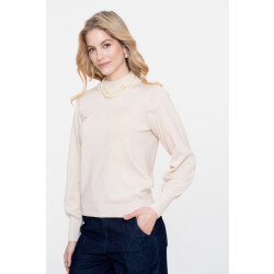 Geisha 54531-14 010 pullover basic turtle lurex off-white/gold