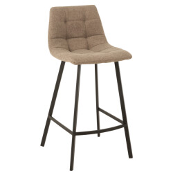 J-Line Barstool stephane textile/metal beige