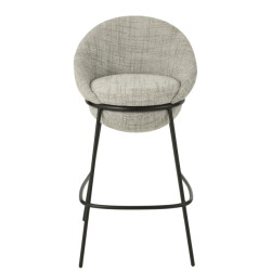 J-Line Bar stool bar stool with iron legs iron grey/black