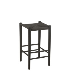 J-Line Bar chair orient beech wood/rope black