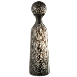 J-Line Bottle+plug dot decorative high glass black large