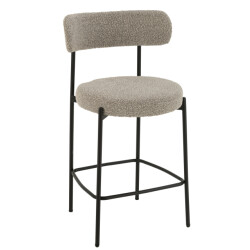 J-Line Bar chair boucle plywood/polyester grey/black