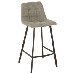 J-Line Barstool stephane textile/metal grey