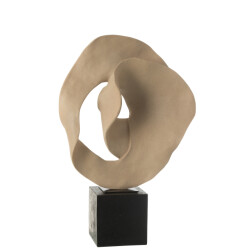 J-Line Deco abstract on base resin beige/black