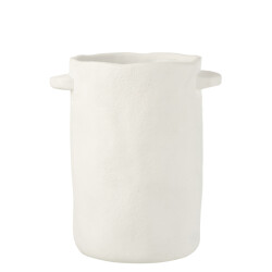 J-Line Pot long suspended cement white