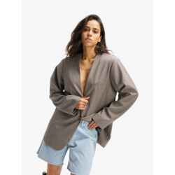 Refined Department Dames blazer mea collarless antra