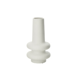 J-Line Vase lyra clay white large