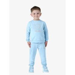 Mitch & Son Jongens joggingpak jaxon crest embroidery sky blue