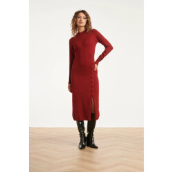 Smashed Lemon Damesgebreide jurk met lurex |