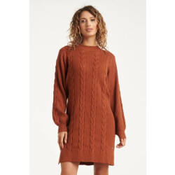 Smashed Lemon Damesgestructureerd gebreide jurk |