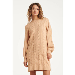 Smashed Lemon Damesgestructureerd gebreide jurk |