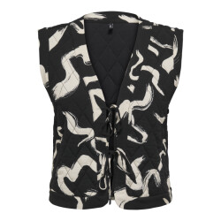 Only Onlnovella quilt s/l tie vest wvn