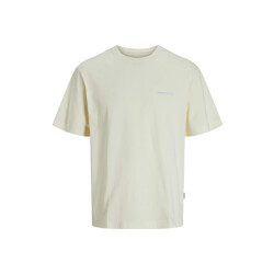 Jack & Jones Heren t-shirt jorparos easter ronde hals antique white