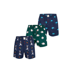 Phil & Co Wijde boxershorts heren met print 3-pack