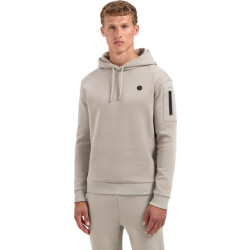 No Excess Sweater hooded brushed clay