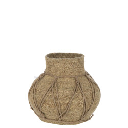 J-Line Pot marie seagrass natural