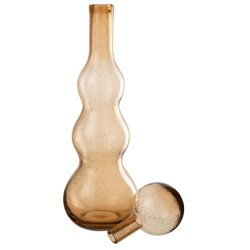 J-Line Bottle + stop carol glass caramel large