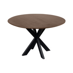QUVIO Eettafel sofia – rond – Ø120 – kruispoot –