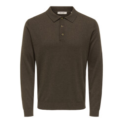 Only & Sons Onsloui reg 12 ls mel polo knit