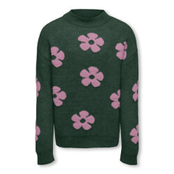 Only Kognaja ls flower pullover knt dessin