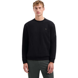 No Excess Sweater crewneck brushed inside black