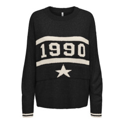 Only onltrain ls text o-neck cc knt 15350823 -