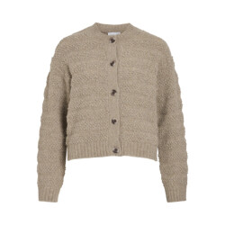 Vila vitillia o-neck l/s knit cardigan 14108896 natural melange