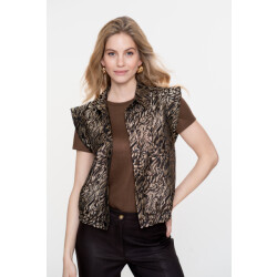 Geisha gilet animal print 55715-20 999 /brown