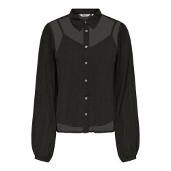 Only onlstar life l/s plisse shirt wvn 15333689 seal brown