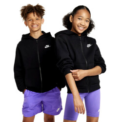 Nike k nsw club flc hd fz ls lbr hoodie jongens -