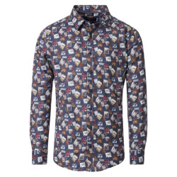 Casamoda Heren overhemd 454486300 100 blue