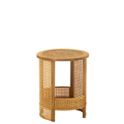 J-Line Side table double bamboo/firwood natural