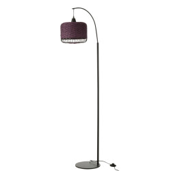 J-Line Floor lamp lantern metal purple