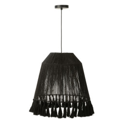 J-Line Pendant lamp celia jute black large