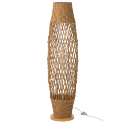 J-Line Floor lamp braided metal dark natural