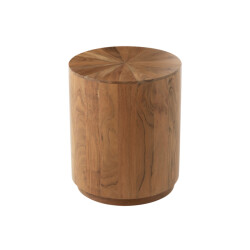 J-Line Side table round acacia wood/mdf natural