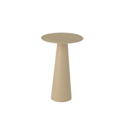 J-Line Side table column cone iron ecru/beige
