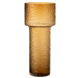 J-Line Vase betty glass brown large