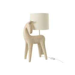 J-Line Table lamp horse modern resin beige