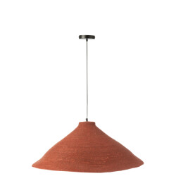 J-Line Hanging lamp seagrass terracotta